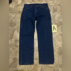 Wrangler 13MWZCowboy Cut Jeans Men 34x30 Rigid Indigo Western Original Fit Denim